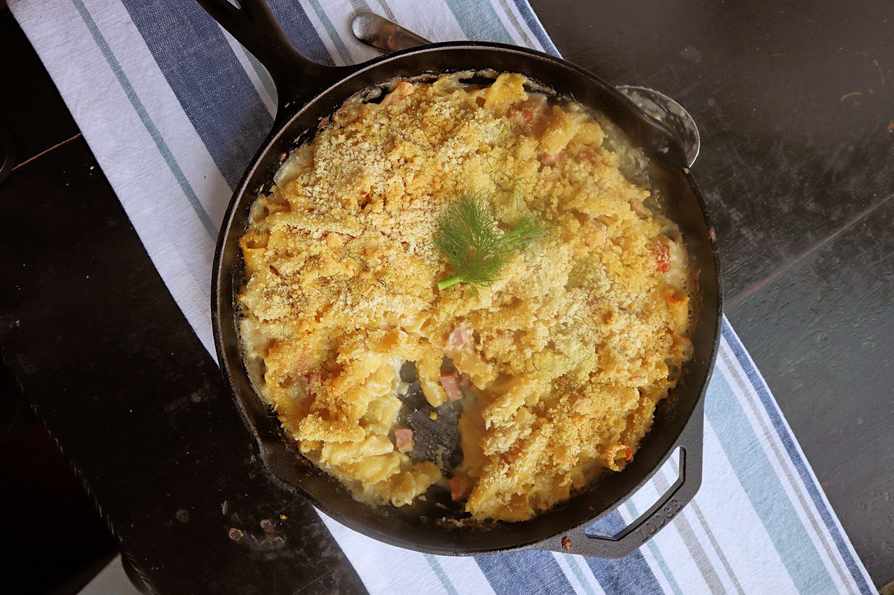 Mac and cheese gets an upgrade with wine-braised fennel